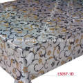 round plastic printed pvc disposable lightful table cloth